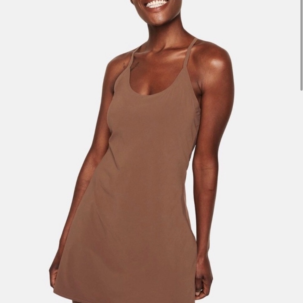 NWOT XL “The Exercise Dress” in Cocoa